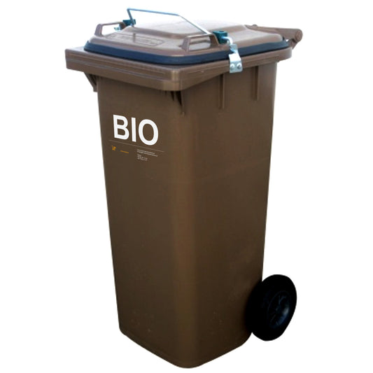 Europlast Austria Basket bucket Gastro bucket with a sealed lid for waste biofood waste - brown 120L
