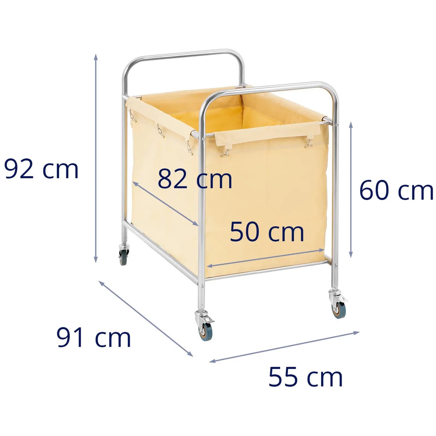 Royal Catering Dirty laundry trolley, stainless steel, 250L – image 7