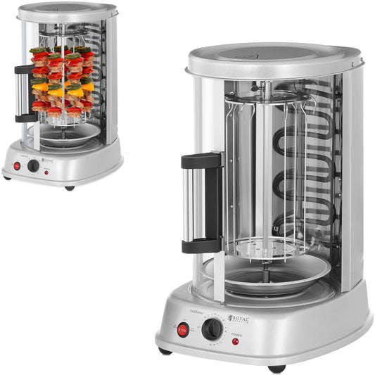 MINI grill toasting machine for kebab gyros vegetables vertical 3in1 1500W Royal Catering RCGV-1400
