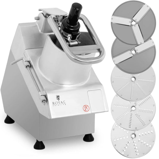 Royal Catering Electric slicer for vegetables, fruits, dia. 205 mm 5 DISCS 750 W