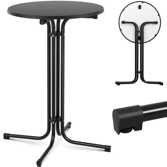 Royal Catering Table bar round high folding seam 70 cm height 110 cm black