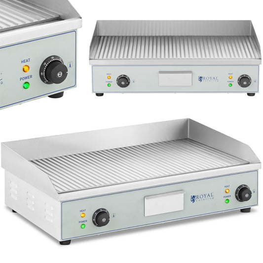 Royal Catering Grilled electric grill plate double-fitted 400 x 730 mm 2 x 2000 W