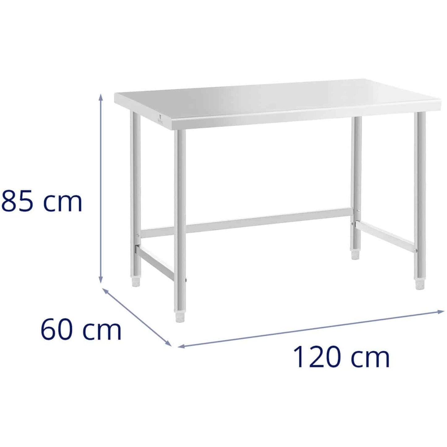 Royal Catering Table, stainless steel worktop, 120x60cm – image 7