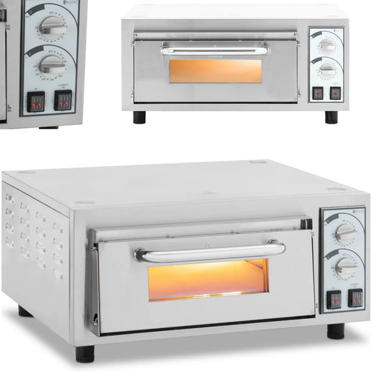 Royal Catering Professional single-chamber pizza oven for 1 pizza. 35 cm 2200 W