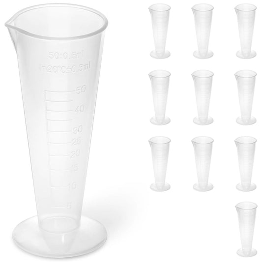 Steinberg Systems Plastic lab beaker with 50 ml scale - 10 pieces
