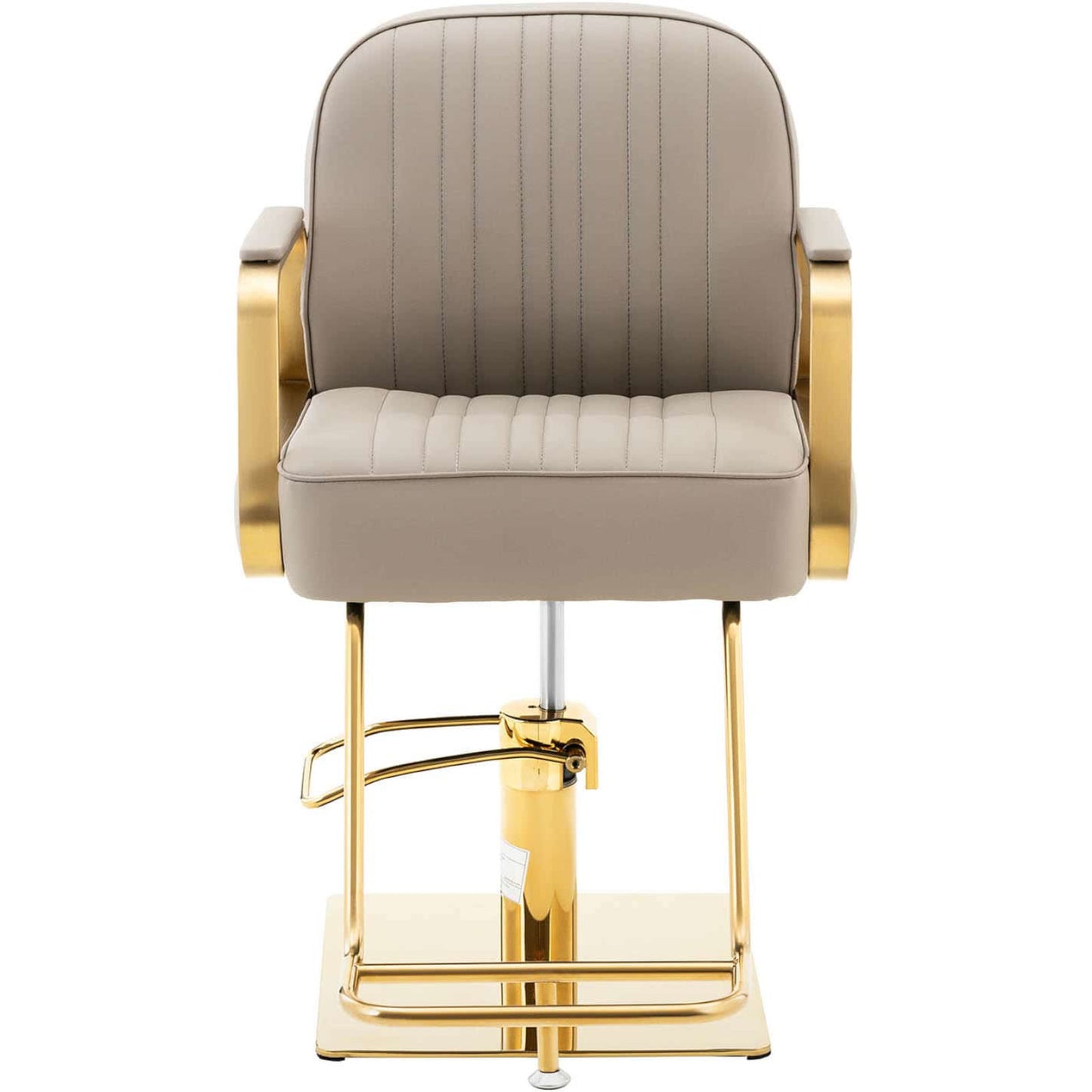 Physa Physa STAUNTON cosmetic barber chair with footrest - gray with gold – image 6