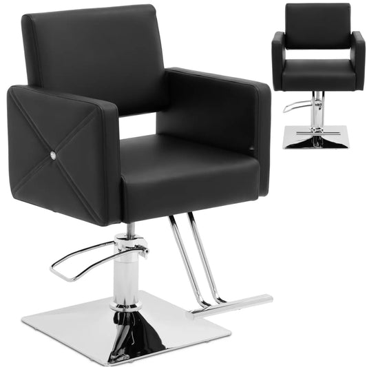 Physa Physa CARLISLE cosmetic barber chair with footrest - black