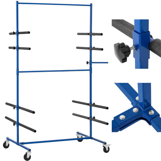 MSW Painting rack for bumpers, spoilers, 4-tier, double-sided, up to 120 kg