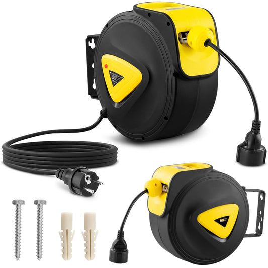 MSW Automatic electric extension cord on reel 20 m + 3 m