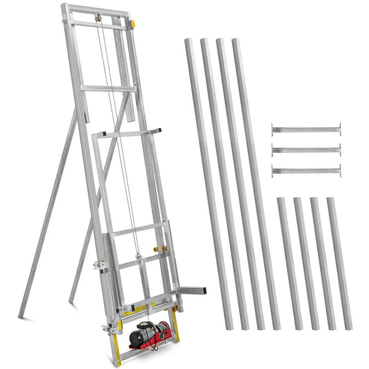 MSW Construction roofing winch with remote control 10 m up to 300 kg 1500 W