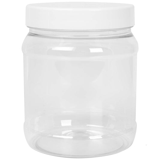GSG24 Round jar with thread lid 100/400 transparent 1000ml
