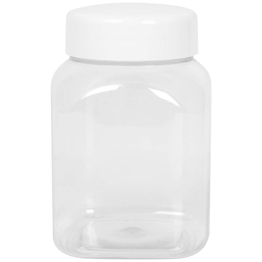 GSG24 Square jar with thread cover 63/485 transparent 500ml