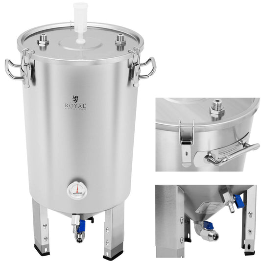 Royal Catering Container fermenting boiler beer fermenter with radiator 30L