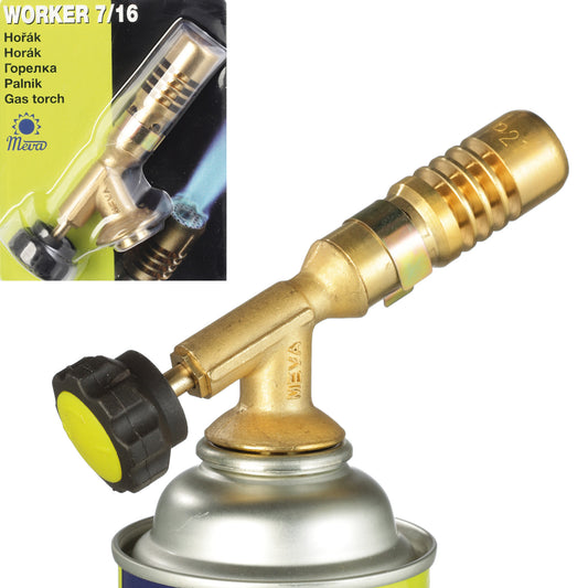 MEVA Gas burner for PB cards with 7/16' WORKER 1,8kW valve