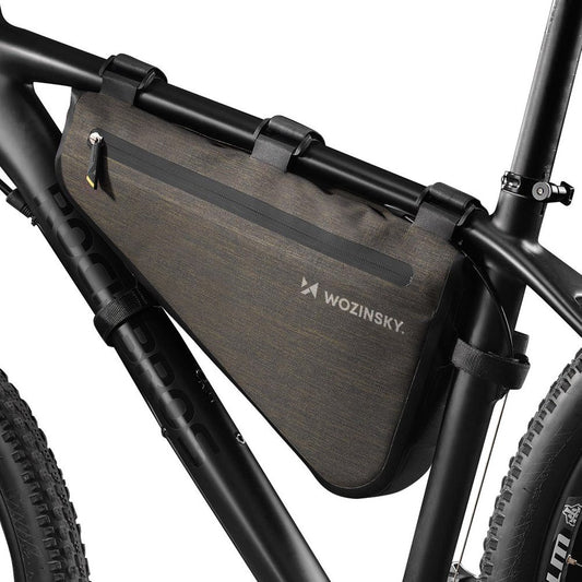 WOZINSKY Bicycle bag for bike frame 5 l grey