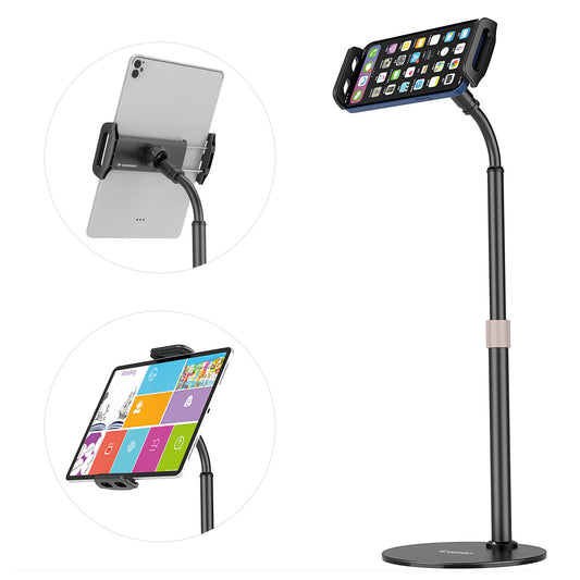 WOZINSKY Tablet stand and phone on desk black