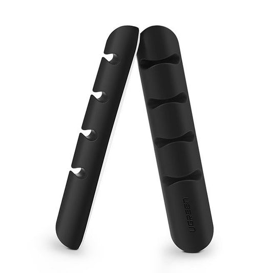 UGREEN Self-adhesive organizer for 4 cables Set 2pcs black
