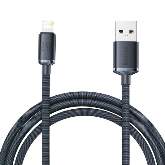 BASEUS Cable for fast charging and data transfer USB Iphone Lightning 2.4A 2m black