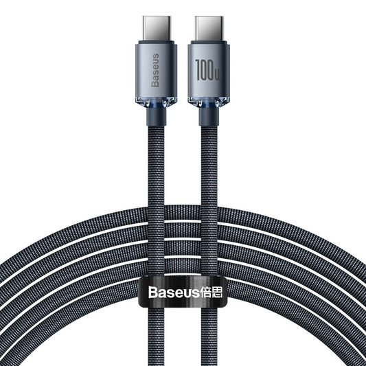 BASEUS Cable for fast charging and data transfer USB-C USB-C 100W 2m black