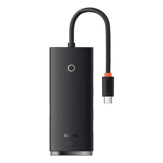 BASEUS Lite Series USB-C 4x USB 3.0 25cm black adapter