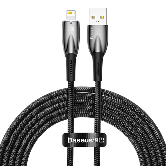 BASEUS Glimmer Series USB-A Iphone Lightning 480Mb-s 2.4A 2m black
