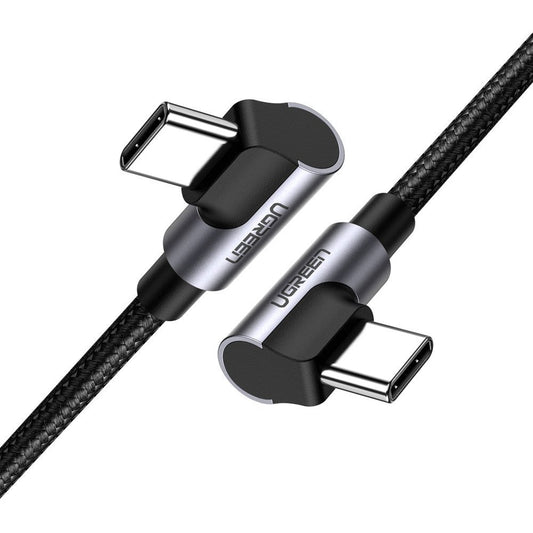 UGREEN Angular cable with USB-C side plug on USB-C Quick Charge 1m - grey