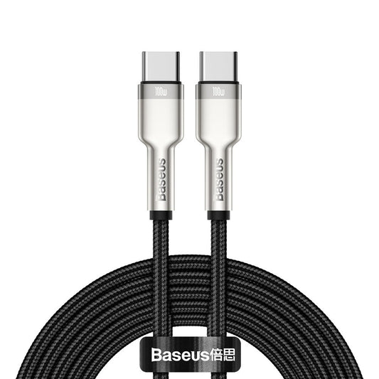 BASEUS USB-C cable - USB-C Caful Metal Data Power Delivery 100W 2m - black