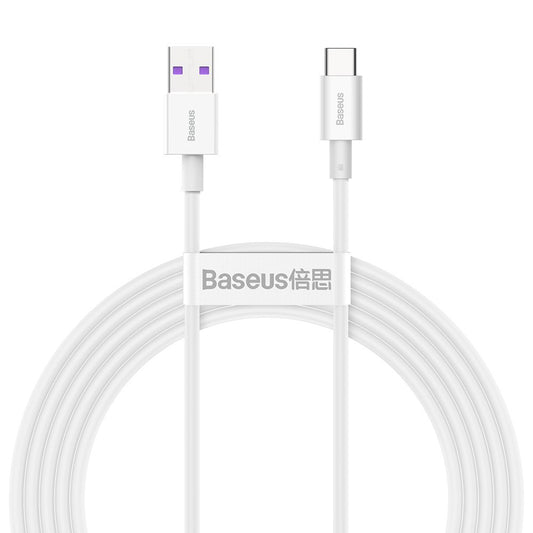 BASEUS Cable Superior USB cable - USB-C 66W 6A 2m - white
