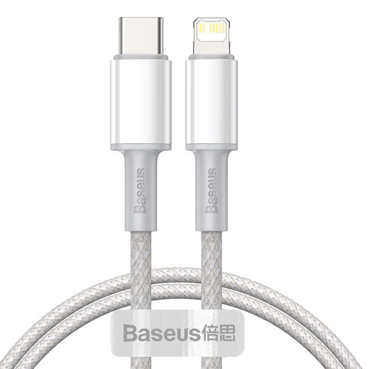 BASEUS Fast charging cable for iPhone USB-C - Lightning Power Delivery 20W 1m white