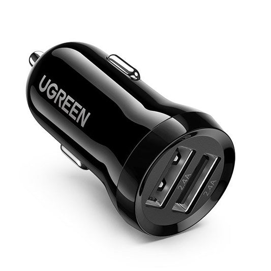 UGREEN Car Charger 2x USB 24W 4.8A black