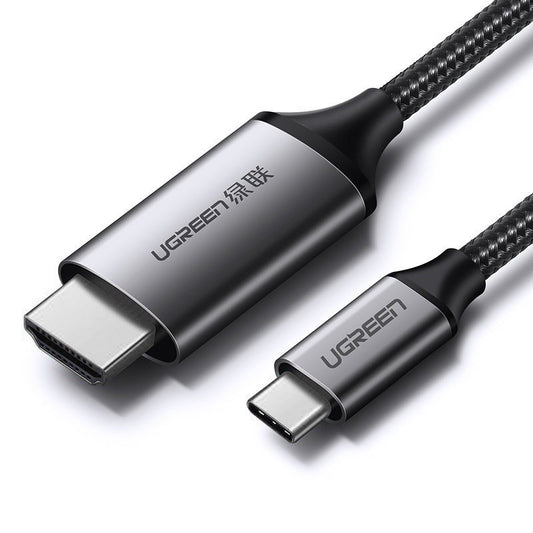 UGREEN Cable HDMI adapter - USB-C 4K 60Hz 1.5m black-gray