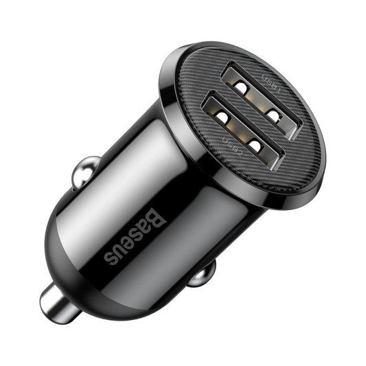 BASEUS Engine Charger Grain PRO 2x USB 4.8A black