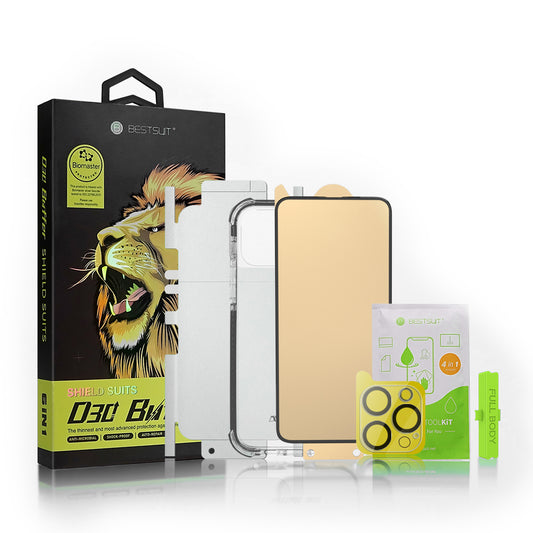 BESTSUIT 6in1 Protective set for iPhone 11 PRO Max case, glass, screen and camera, D30 Buffer applicator