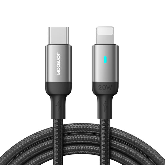 JOYROOM Cable for iPhone USB-C - Lightning A10 Series 20W 1.2m black