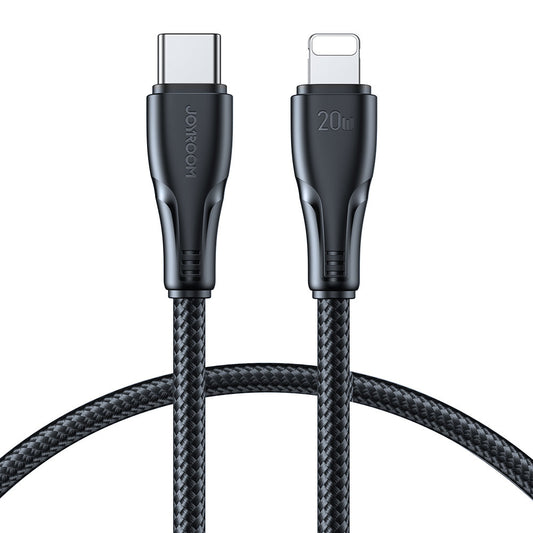 JOYROOM Durable cable for iPhone Surpass Series USB-C - Lightning 20W 0.25m black