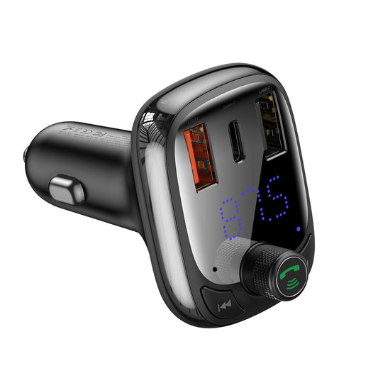 BASEUS 2in1 Bluetooth transmitter + charger for S-13 Overseas Edition car, black