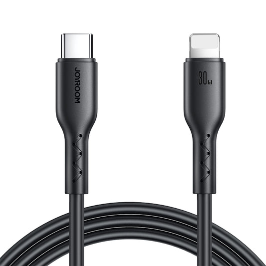 JOYROOM Cable for iPhone Flash-Charge Series USB-C - Lightning 30W 1m black