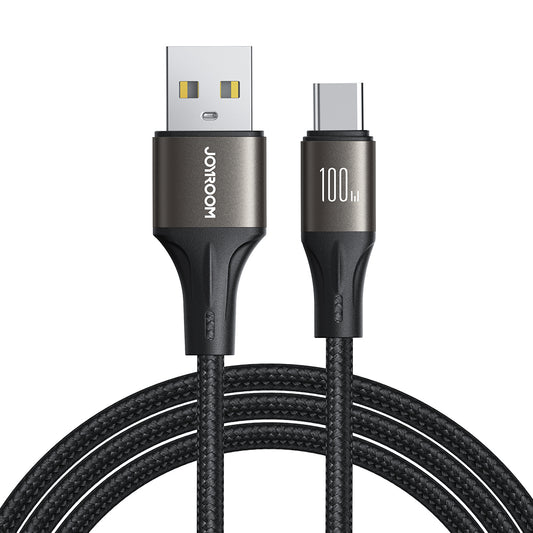 JOYROOM Light-Speed Series USB-A - USB-C fast transfer cable 100W 1.2m black