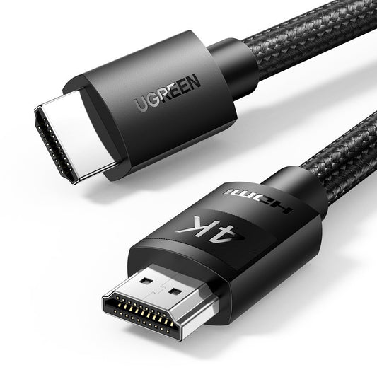 UGREEN HDMI 2.0 4K audio video cable, durable, braided, 1 m, black