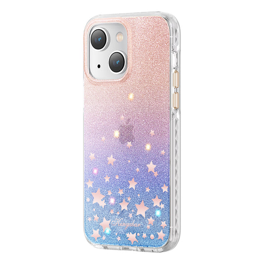 KINGXBAR iPhone 14 Plus Heart Star Series ZODIAC case with stars