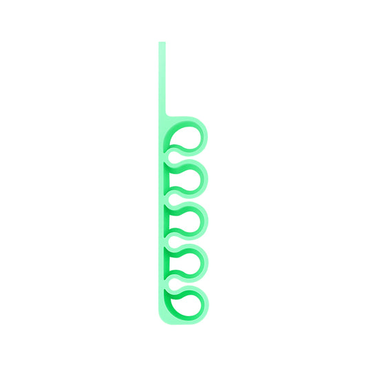 HURTEL Silicone office organizer for pen cables, green