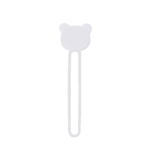 HURTEL Silicone cable organizer reel, white