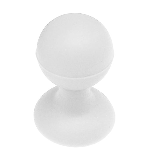 HURTEL Silicone phone holder with suction cup and round head, white