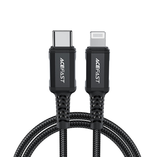 ACEFAST MFI cable for iPhone USB-C - Lightning 30W 3A 1.8m black