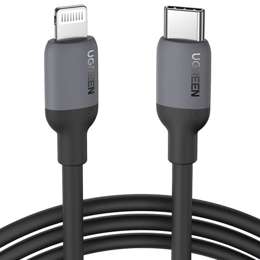 UGREEN iPhone USB-C - Lightning PD 20W 1m fast charging cable, black
