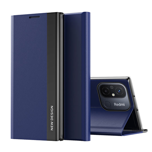 HURTEL Case with flap and stand for Xiaomi Redmi Note 12 Pro+ Sleep Case Pro, blue