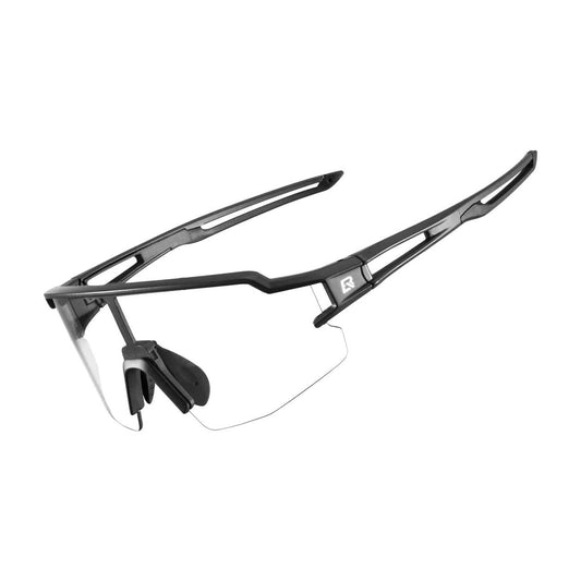 ROCKBROS Photochromic cycling glasses with UV 400 UVA and UVB filters, black
