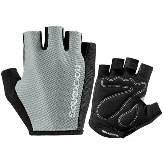 ROCKBROS Fingerless cycling gloves, size XXL, gray