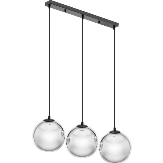 UNIPRODO Modern 3-point E27 ceiling lamp - glass balls