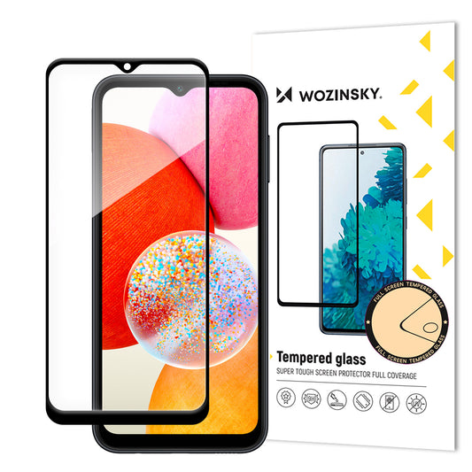 WOZINSKY 9H Full Glue Tempered Glass with Black Frame for Samsung A15 / A15 5G